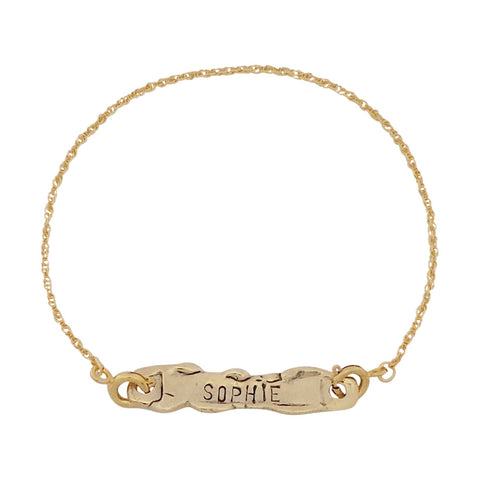 Personalised Bracelet - Gold