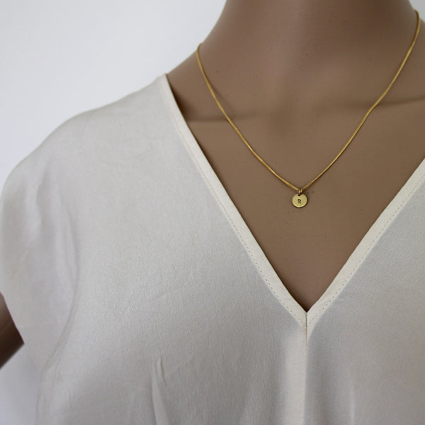 Initial Necklace - Gold