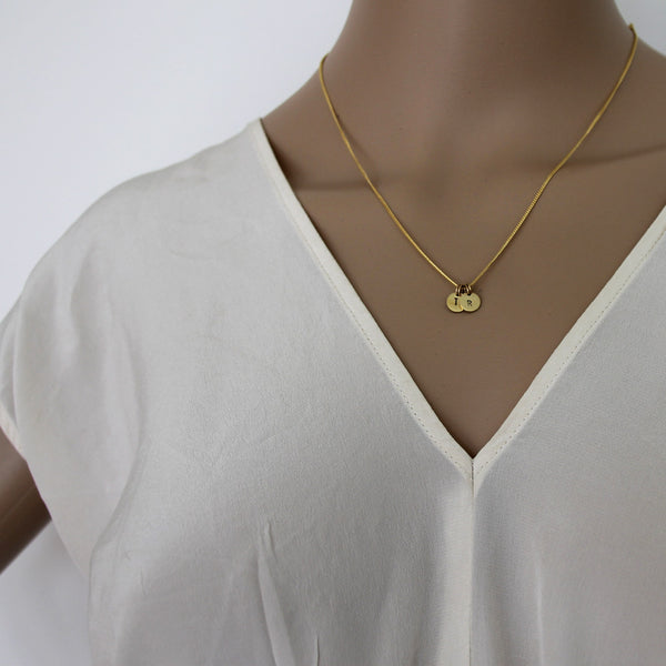 Initial Necklace - Gold