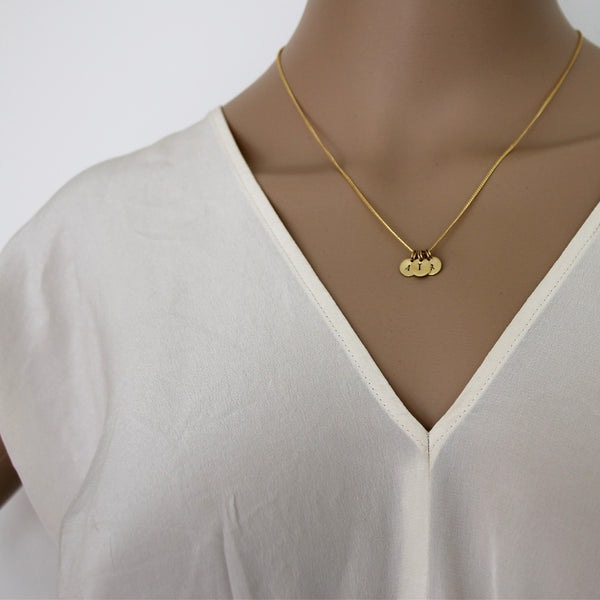 Initial Necklace - Gold