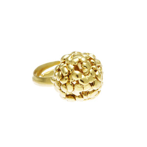 Raspberry Confetti Ring Gold