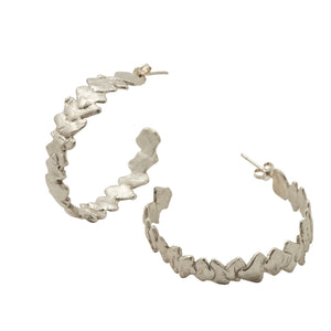 Banksia Hoop Earring Silver