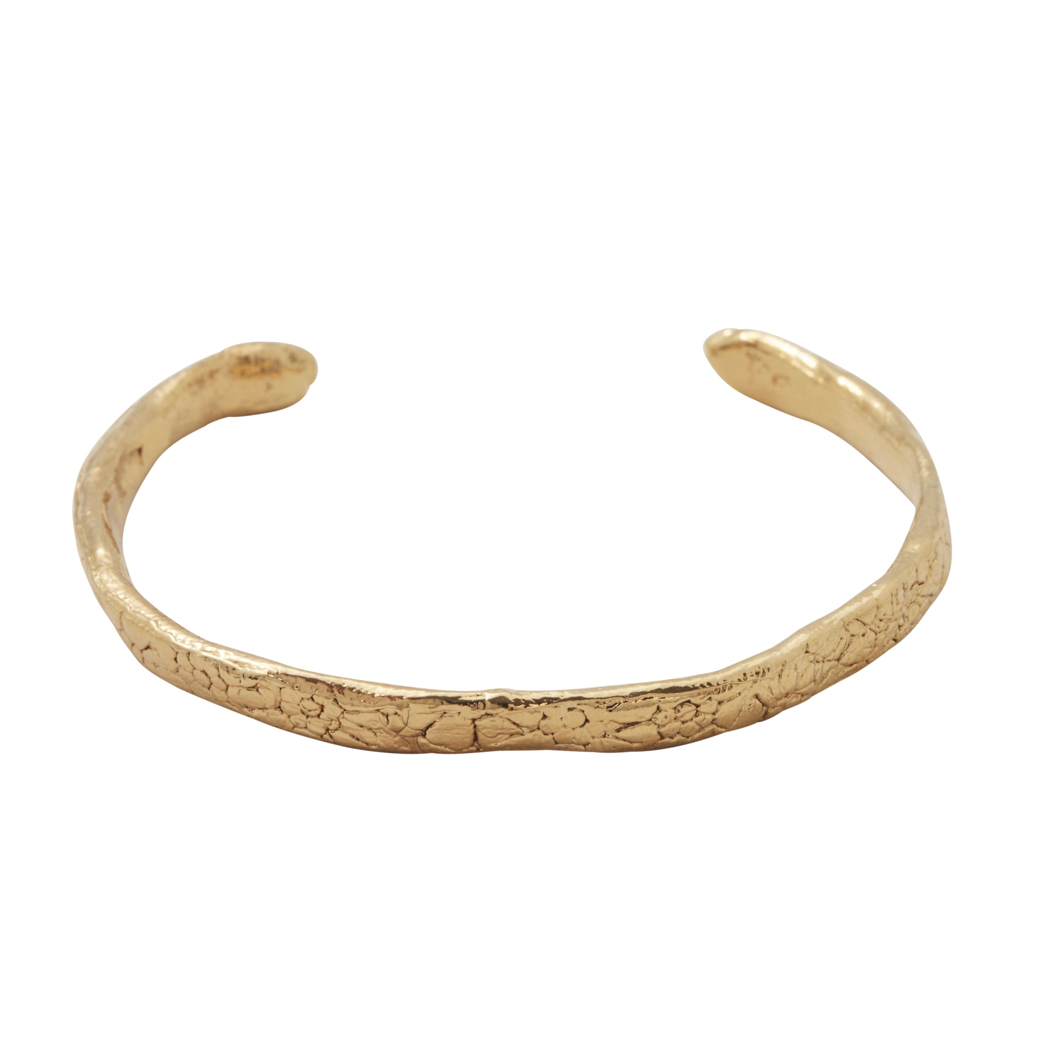 Floral Cuff Bracelet Gold