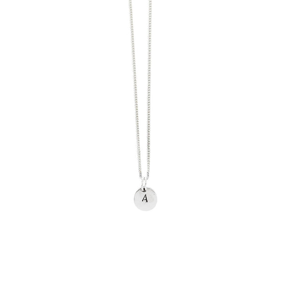 Initial Necklace - Silver