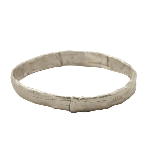 Thick Bangle Silver