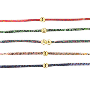 Personalised Rope Bracelet - Gold