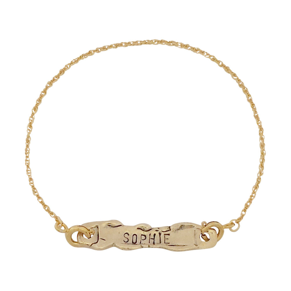 Personalised Bracelet - Gold